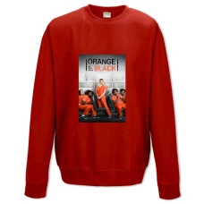Sweatshort with Print Orange Is The New Black Theme Print - XS  red