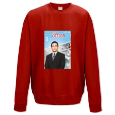 Sweatshort with Print Office Michael Gary Scott Hero - XS  red