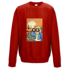 Sweatshort with Print Fallout Art Edition - XS  red