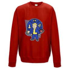 Sweatshort with Print Fallout Creatures - XS  red