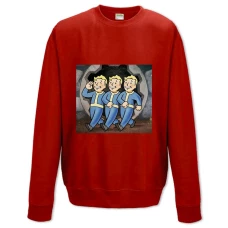 Sweatshort with Print Fallout Triplet - XS  red