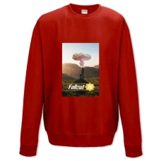 Sweatshort with Print Fallout Universe 76 - XS  red