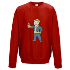 Sweatshort with Print Fallout Okay Man - XS  red