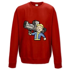 Sweatshort with Print Fallout Man With Gun - XS  red