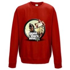 Sweatshort with Print GTA V Print - XS  red