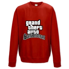 Sweatshort with Print GTA San Andreas Logo - XS  red