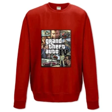 Sweatshort with Print GTA Main Theme - XS  red