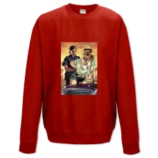 Sweatshort with Print GTA Arrest Print - XS  red