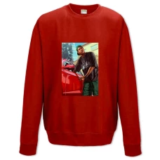 Sweatshort with Print GTA Stealing Car - XS  red