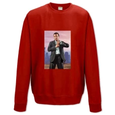 Sweatshort with Print GTA Michael De Santa Print - XS  red
