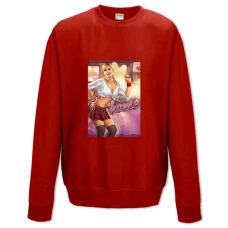 Sweatshort with Print GTA Shame Girl Print - XS  red
