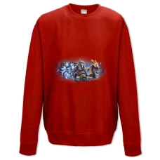 Світшот з принтом Хартстоун Герої - XS червоний