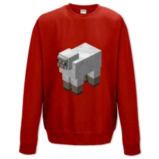 Sweatshort with Print Minecraft Sheep - XS  red