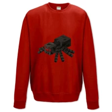 Sweatshort with Print Minecraft Spider Print - XS  red