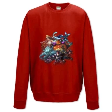 Sweatshort with Print Paladins Heroes - XS  red