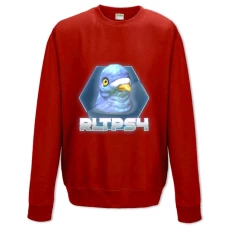 Свитшот с принтом Рокет Лига Рлтпс4 - XS красный
