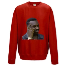 Sweatshort with Print Internet Memes Think About It - XS  red