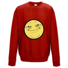 Sweatshort with Print Internet Memes Roflan Smile - XS  red