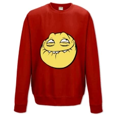 Sweatshort with Print Internet Memes Roflan Smile 2 - XS  red