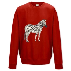 Sweatshort with Print Painted Zebra - XS  red