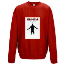 Світшот з принтом Емінем - XS червоний