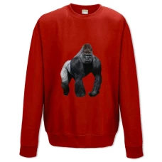 Sweatshort with Print Gorilla - XS  red