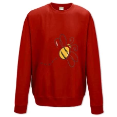 Sweatshort with Print Painted Bee - XS  red