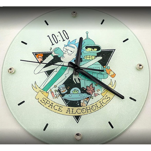 Clock with print -