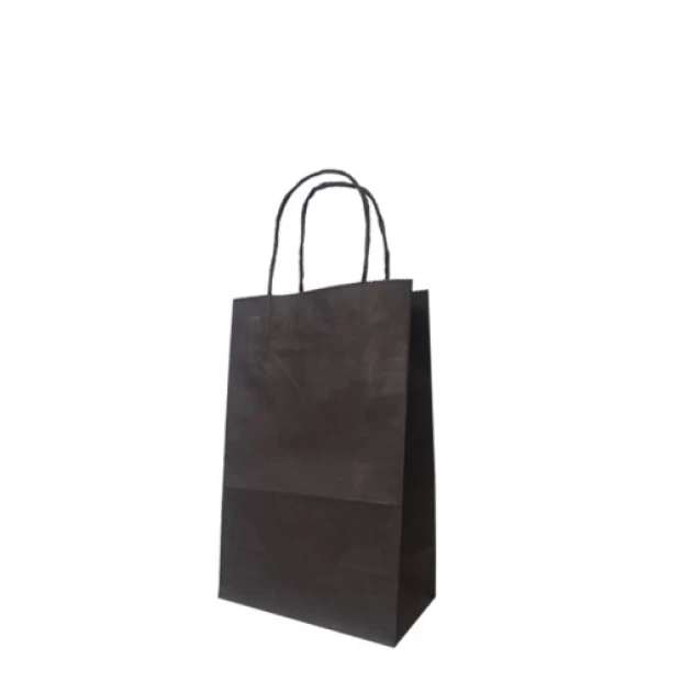 Package Kraft black 150х240х90mm, twisted handle