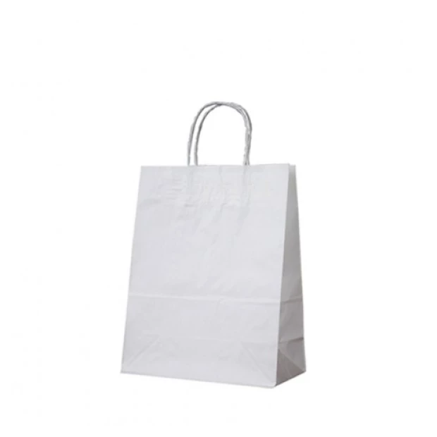 Package Kraft White 150х240х90mm, twisted handle