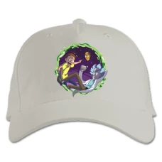 Baseball cap with Print Rick And Morty Space Time - white