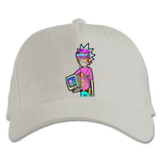 Baseball cap with Print Rick And Morty Ricks Style - white