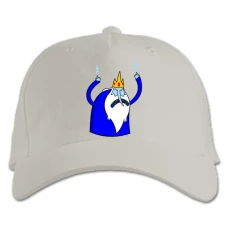 Baseball cap with Print Adventure Time Ice King - white