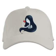 Baseball cap with Print Adventure Time Marceline - white