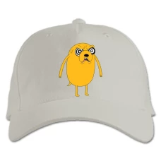 Baseball cap with Print Adventure Time Hypno Jake - white