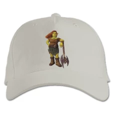 Baseball cap with Print Shrek Varior Fiona - white