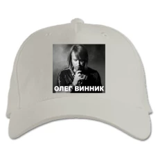 Кепка з принтом Олег Винник - біла