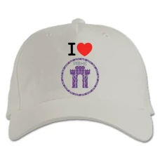 Baseball cap with Print Rivne - white