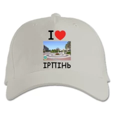 Baseball cap with Print Іrpіn - white