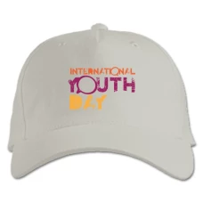 Baseball cap with Print Youth Day Jammed Letters - white