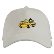 Baseball cap with Print Taxi Driver Day Angry Taxi Driver - white