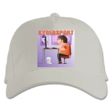 Baseball cap with Print Game Over Esports Players - white
