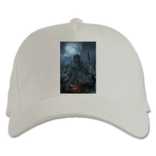 Baseball cap with Print The Protagonist And The Castle - white
