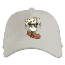 Baseball cap with Print Walani - white