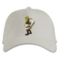 Baseball cap with Print Shrek Happy Hero - white