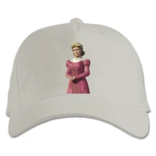 Baseball cap with Print Shrek Fionas Mother Queen - white