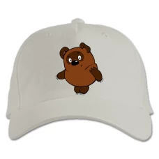 Baseball cap with Print Winnie The Pooh Medvezhenok - white