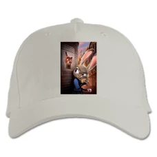 Baseball cap with Print Zootopia Judy Laverne Hopps - white