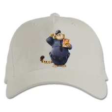 Baseball cap with Print Zootopia Benjamin Clawhauser - white