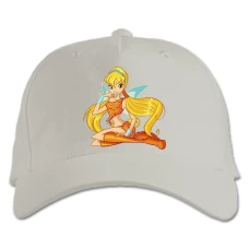 Baseball cap with Print Winx Club Stella - white